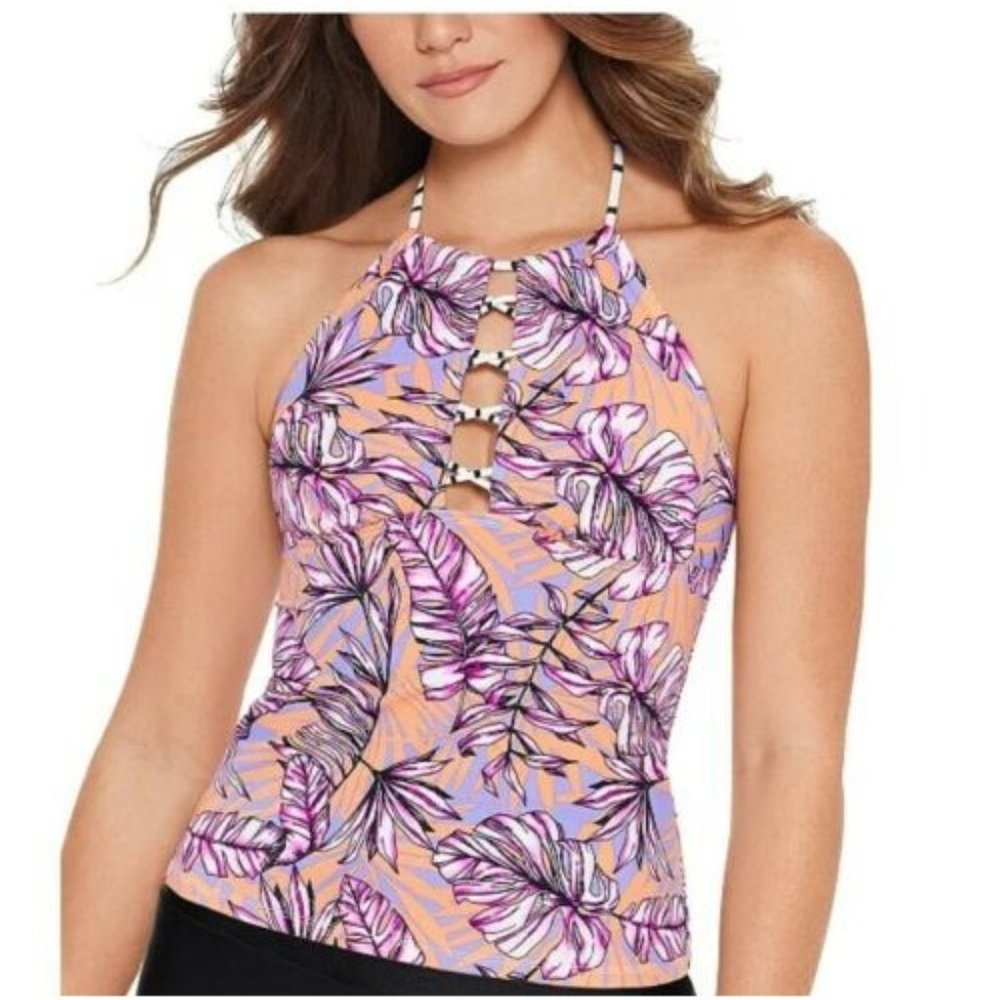 Salt‎ & Cove high neck tropical tankini swim top